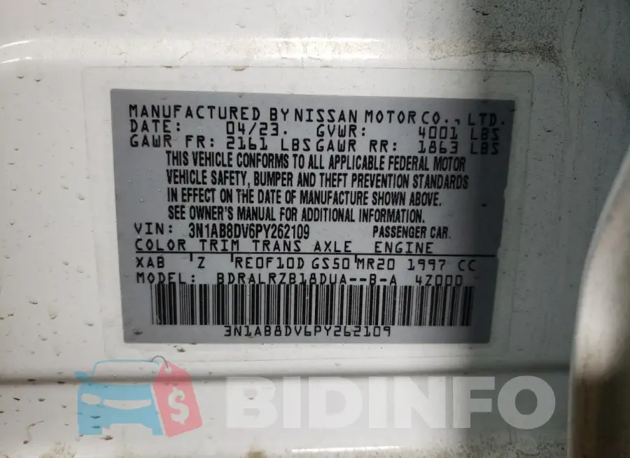3N1AB8DV6PY262109 Photo# 12