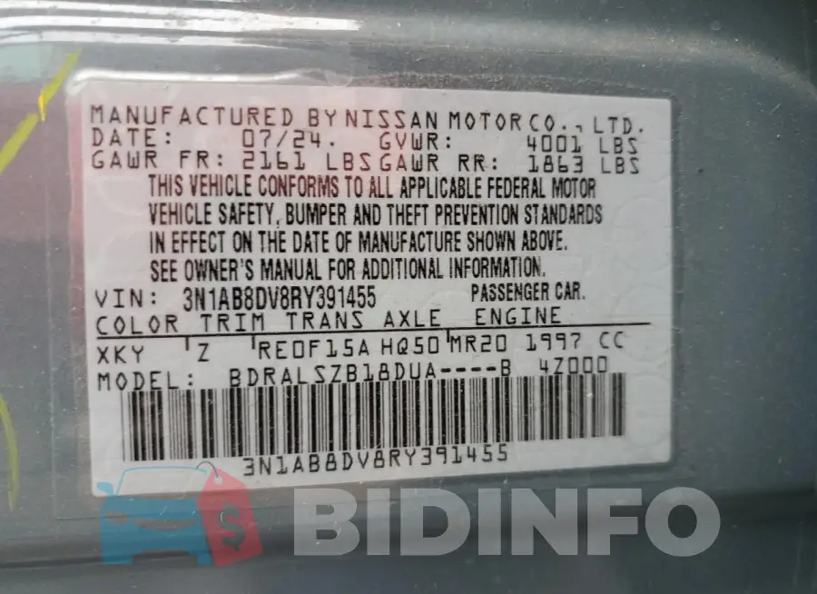 3N1AB8DV8RY391455 Photo# 12