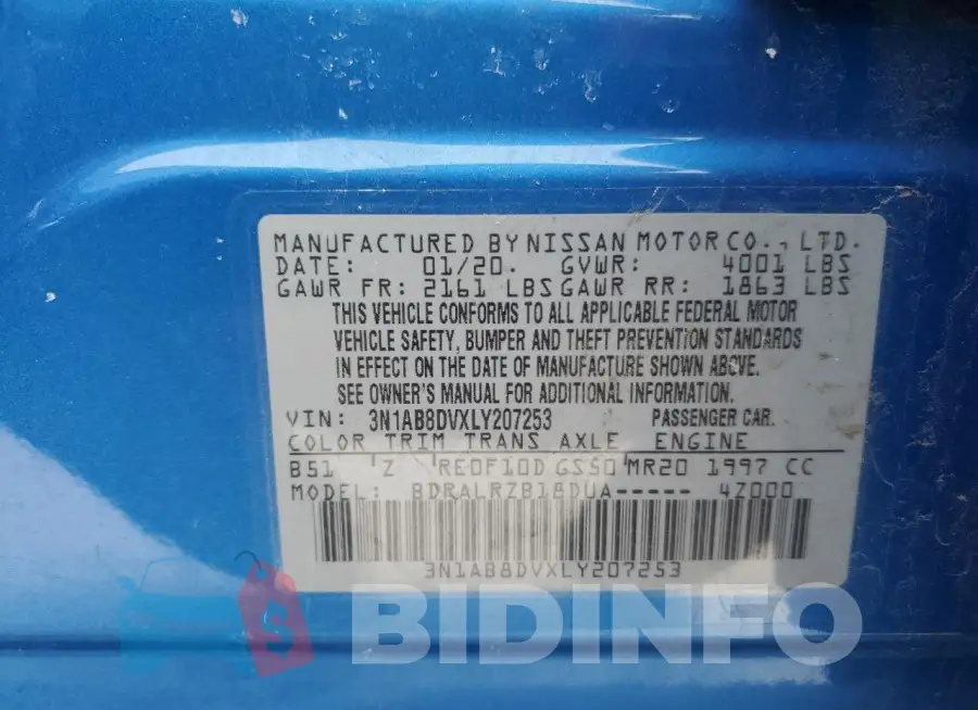 3N1AB8DVXLY207253 Photo# 12