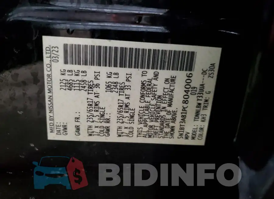 5N1BT3AB1PC804006 Photo# 12