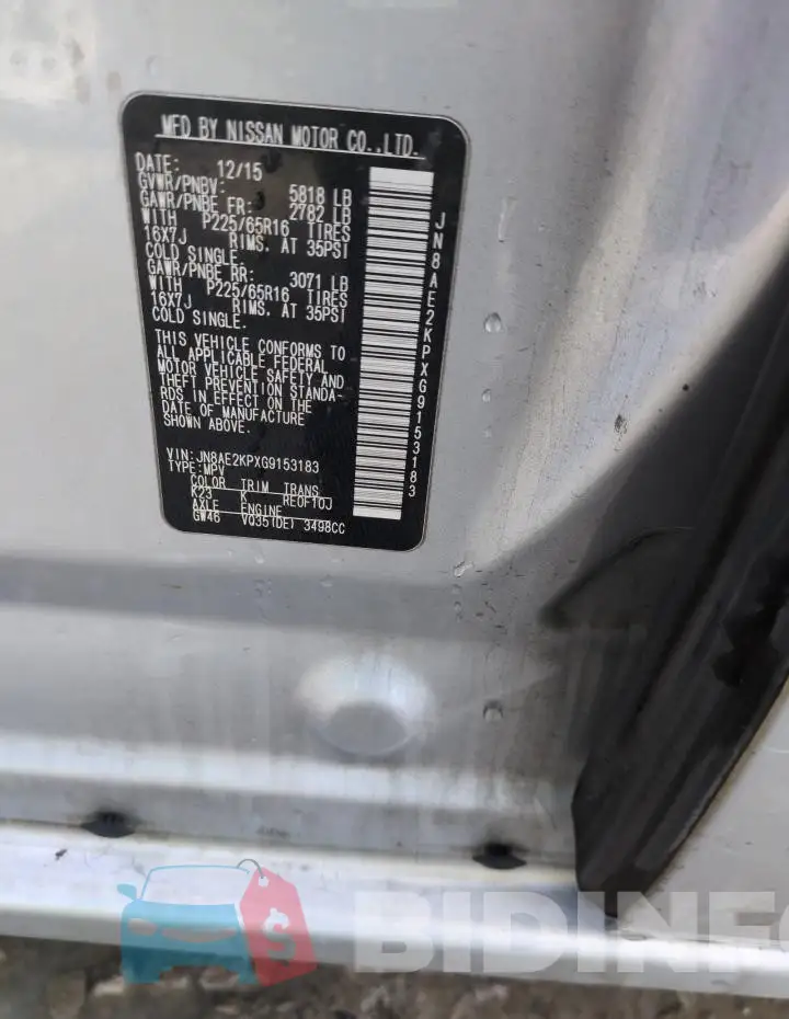 JN8AE2KPXG9153183 Photo# 12