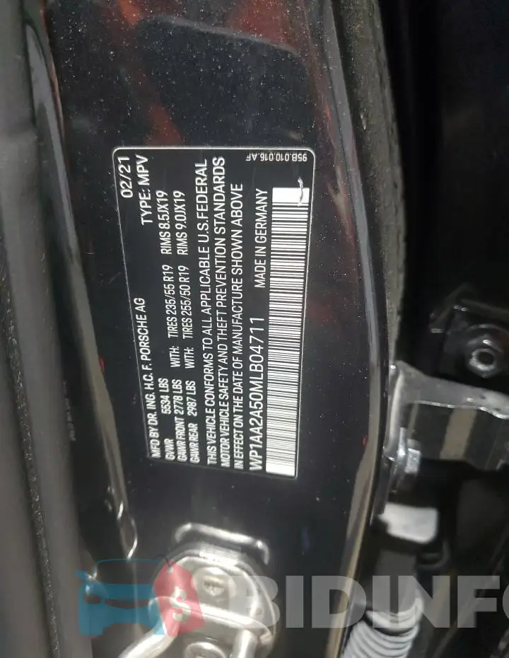 WP1AA2A50MLB04711 Photo# 13