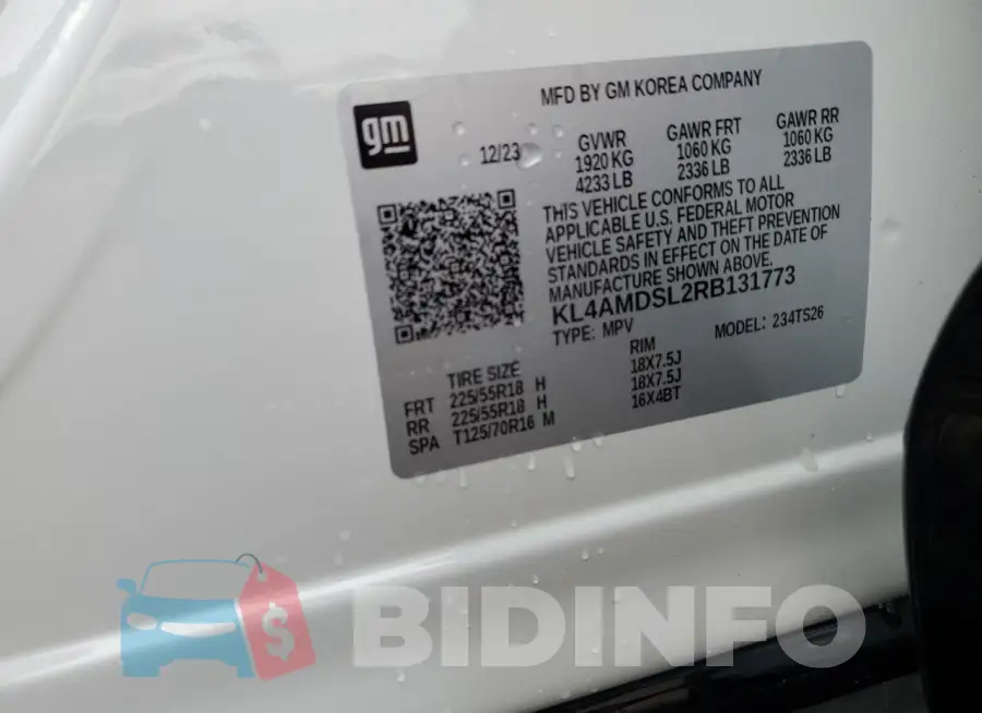KL4AMDSL2RB131773 Photo# 13