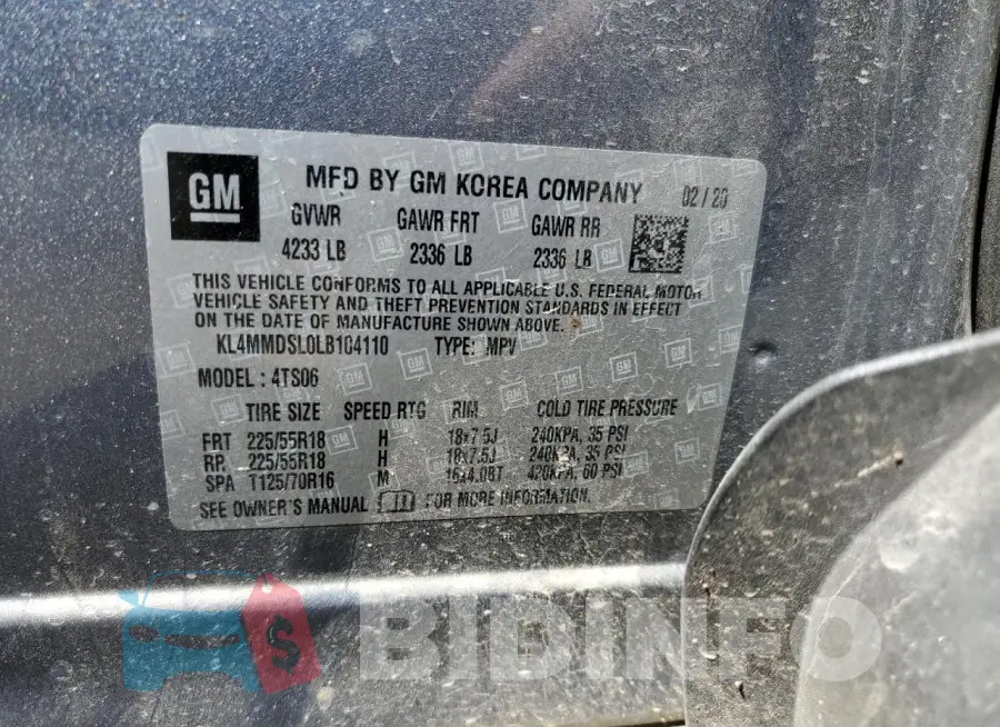 KL4MMDSL0LB104110 Photo# 13