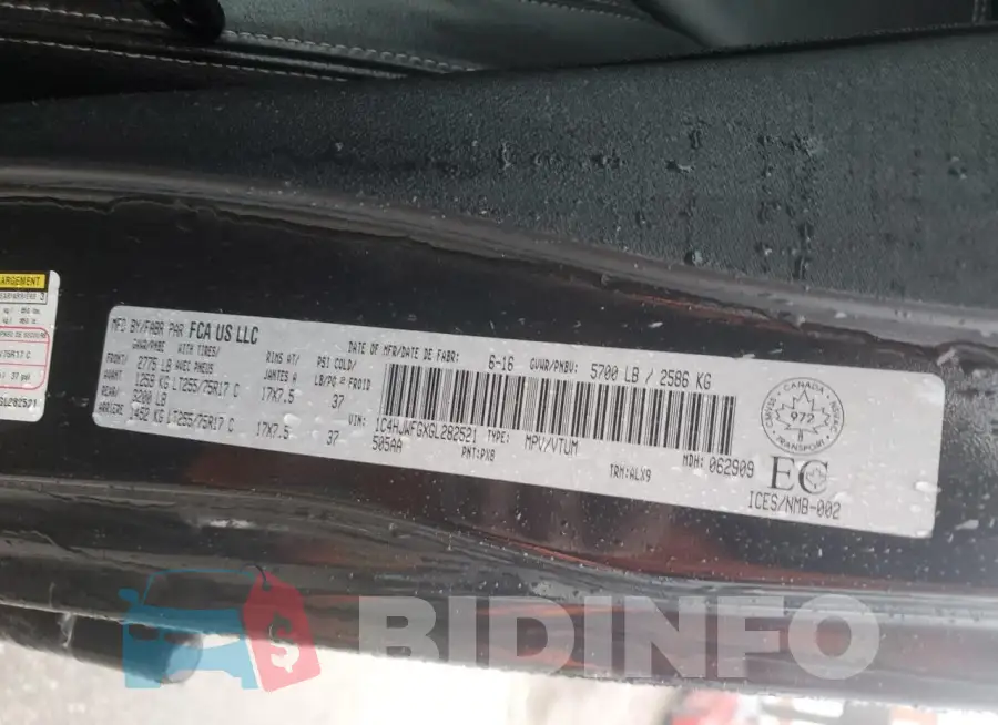 1C4HJWFGXGL282521 Photo# 13