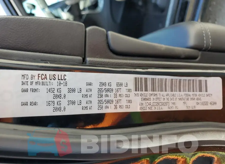 1C4RJECG5KC602873 Photo# 14