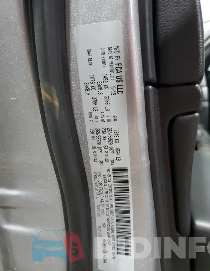 1C4RJFAG3LC144177 Photo# 14