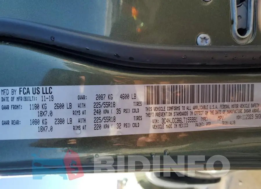3C4NJDCB6LT155991 Photo# 14