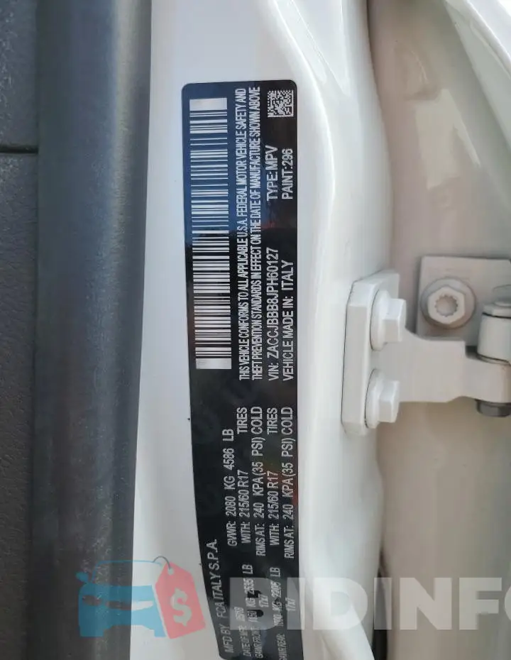 ZACCJBBB8JPH60127 Photo# 13