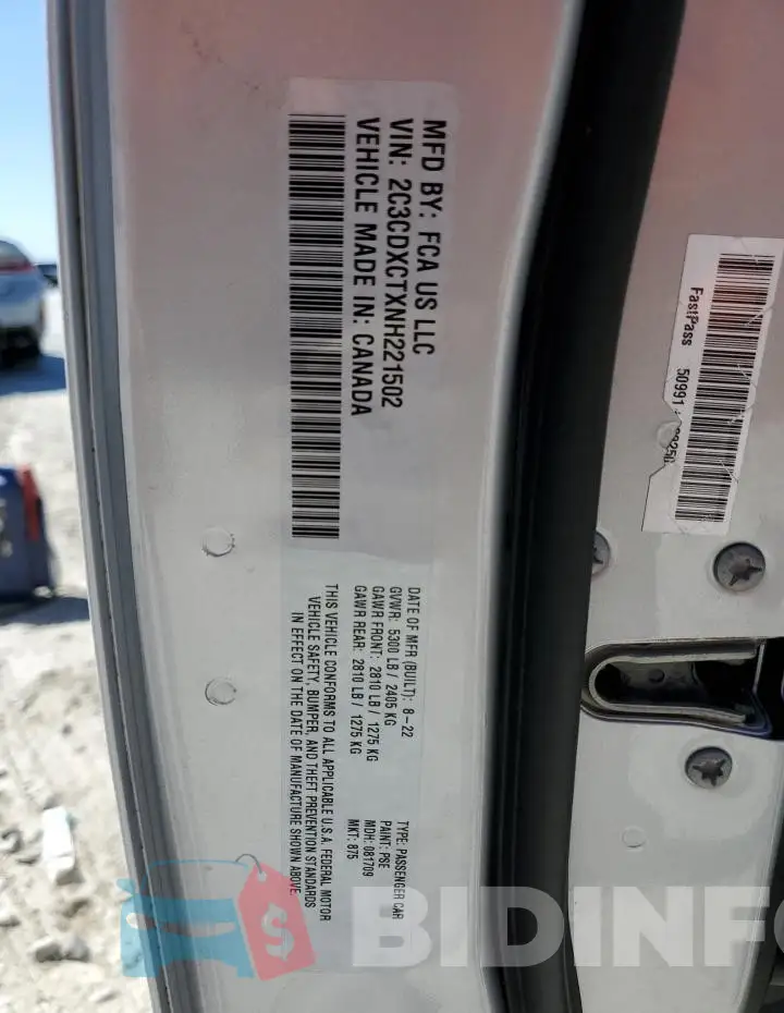 2C3CDXCTXNH221502 Photo# 13
