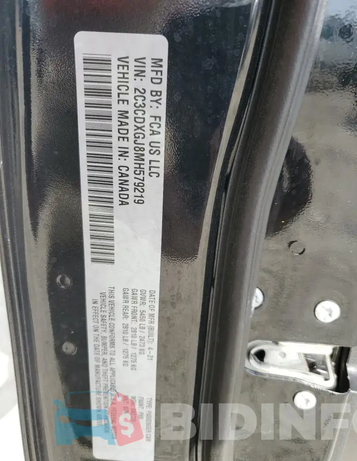 2C3CDXGJ8MH579219 Photo# 12
