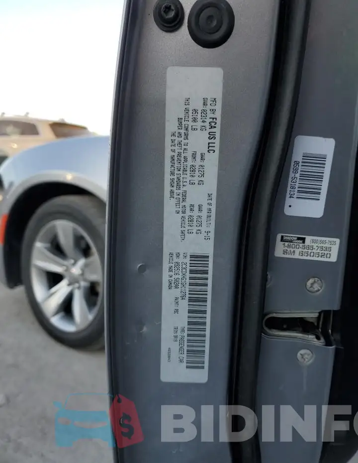 2C3CDXHG1GH112764 Photo# 12