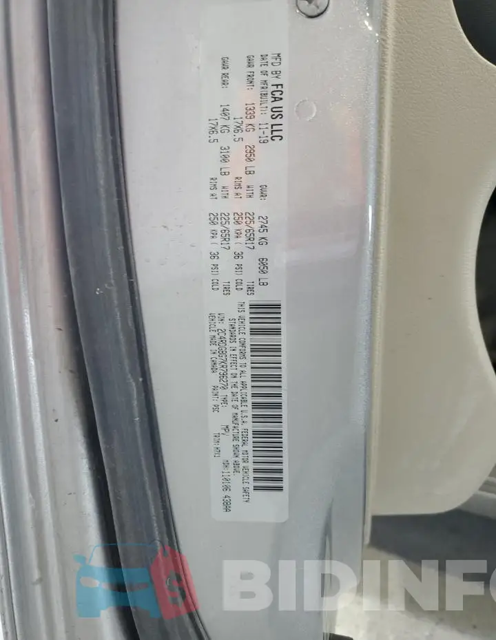 2C4RDGBG7KR796270 Photo# 13