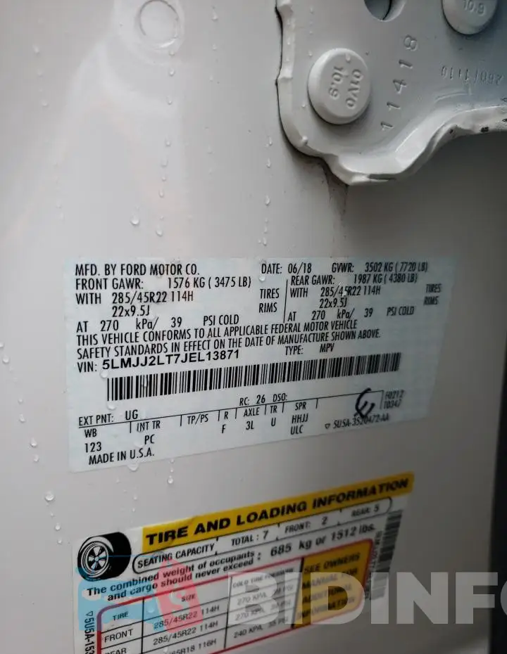 5LMJJ2LT7JEL13871 Photo# 13