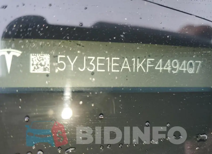 5YJ3E1EA1KF449407 Photo# 12