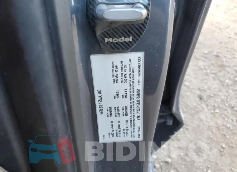 5YJ3E1EA1LF590351 Photo# 12
