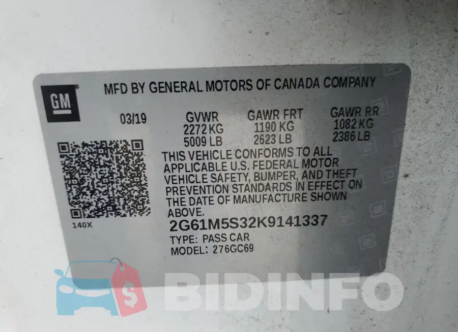 2G61M5S32K9141337 Photo# 12