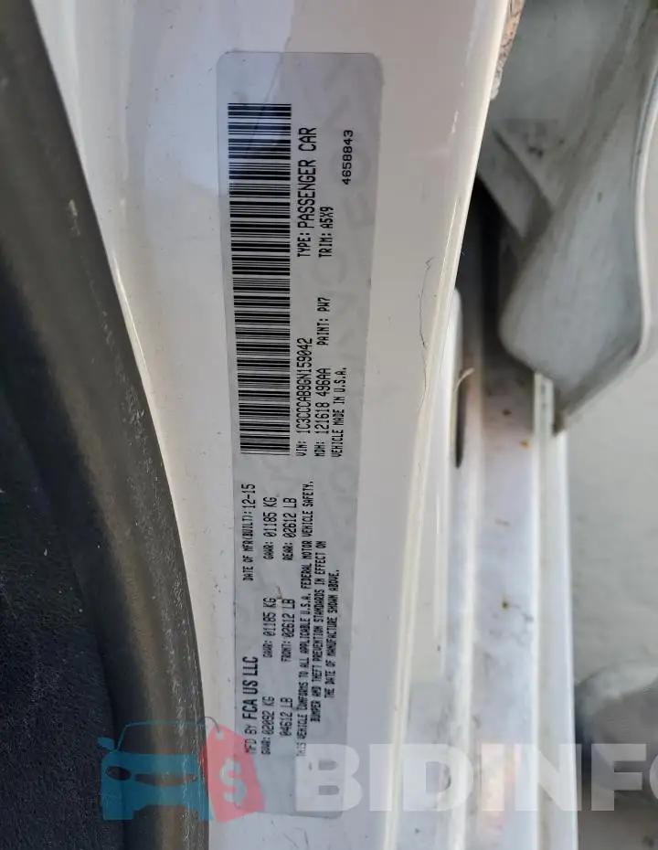 1C3CCCAB9GN159042 Photo# 12