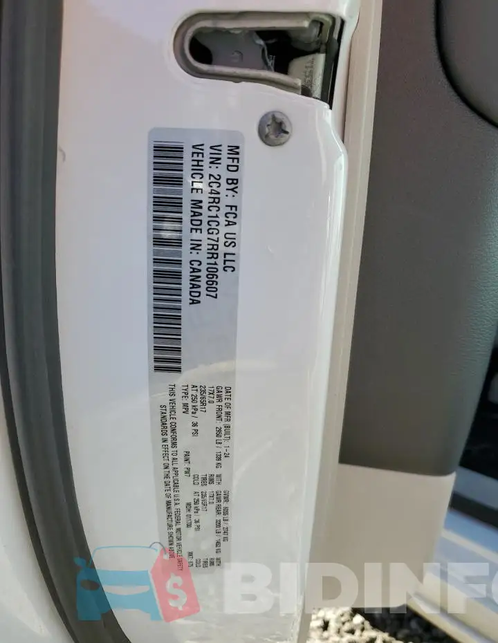 2C4RC1CG7RR106607 Photo# 13