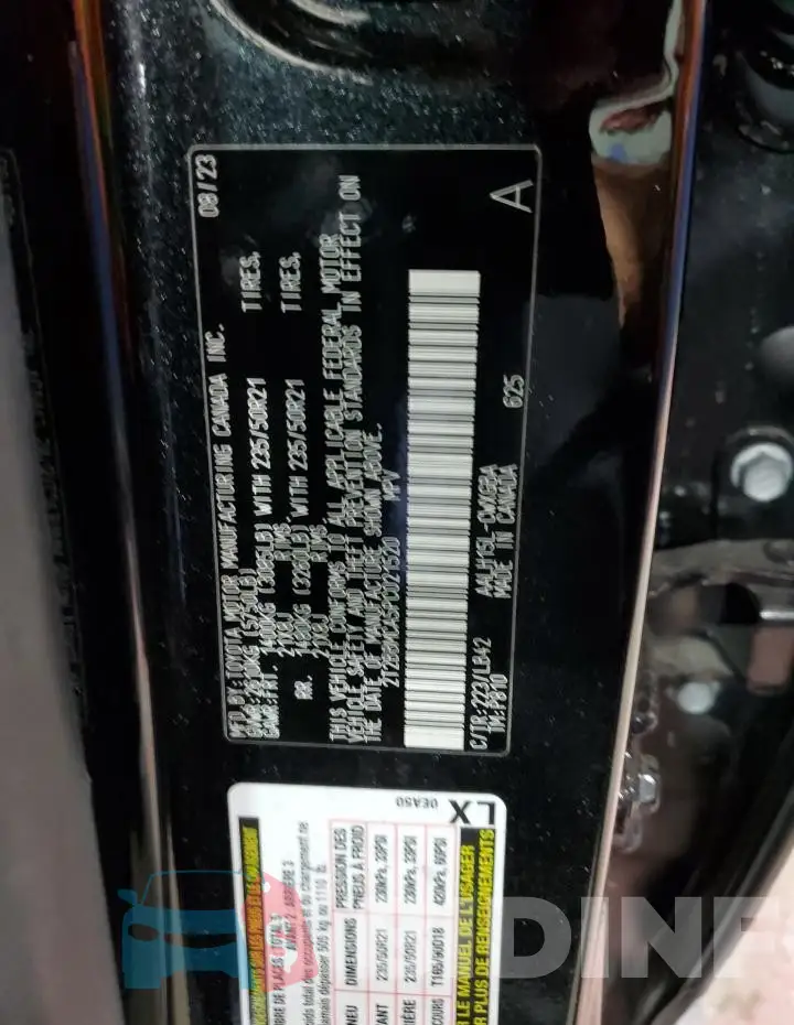 2T2BBMCA5PC021520 Photo# 14