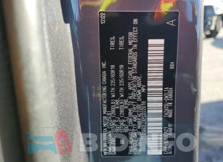 2T2GGCEZXPC022019 Photo# 14