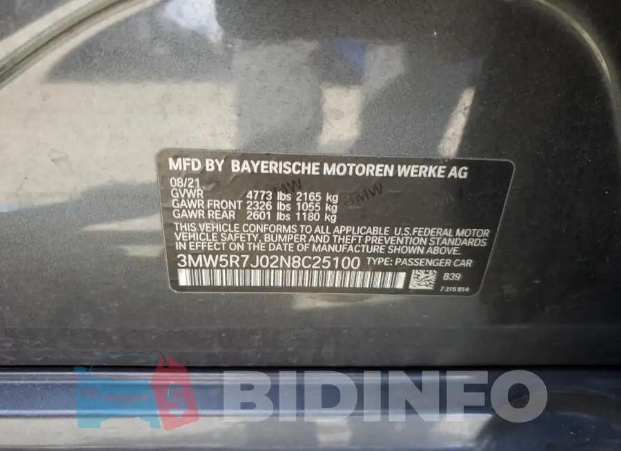 3MW5R7J02N8C25100 Photo# 12
