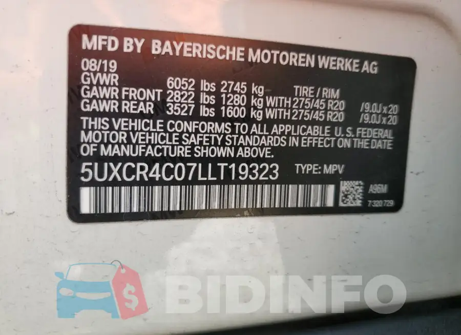 5UXCR4C07LLT19323 Photo# 12