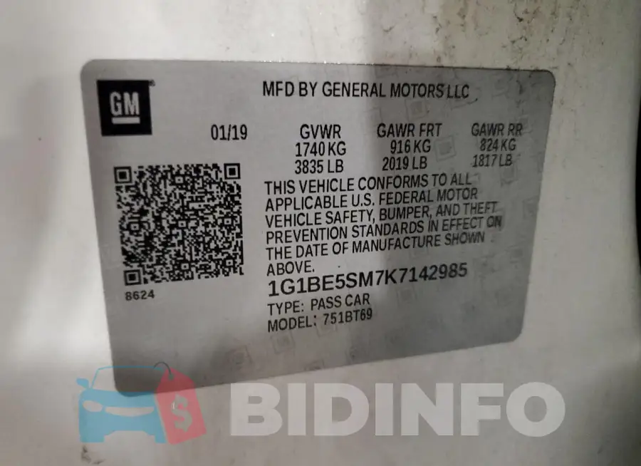 1G1BE5SM7K7142985 Photo# 12