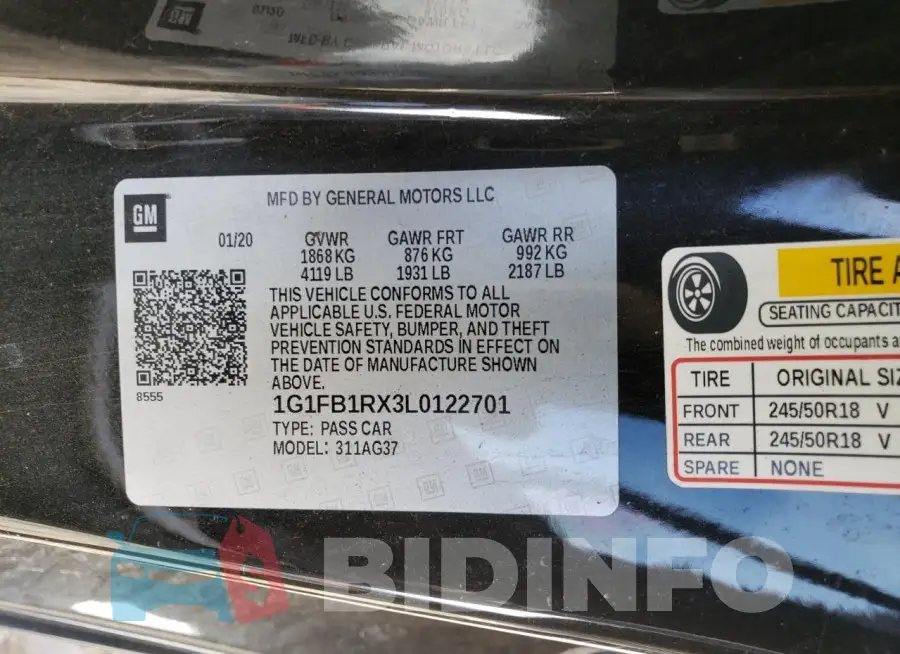 1G1FB1RX3L0122701 Photo# 12