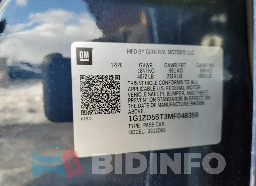 1G1ZD5ST3MF048359 Photo# 12