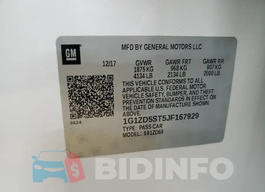 1G1ZD5ST5JF167929 Photo# 12