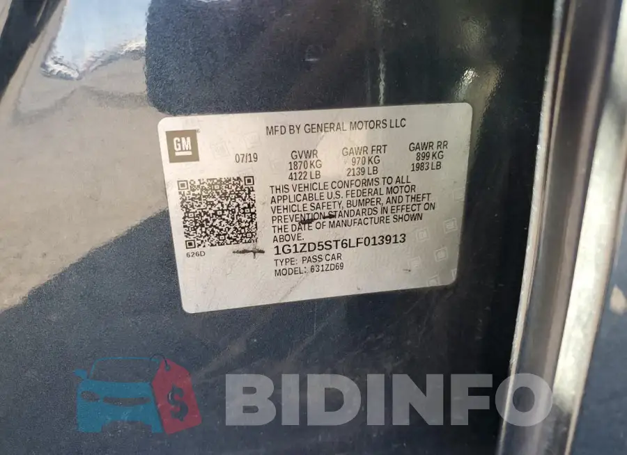 1G1ZD5ST6LF013913 Photo# 12