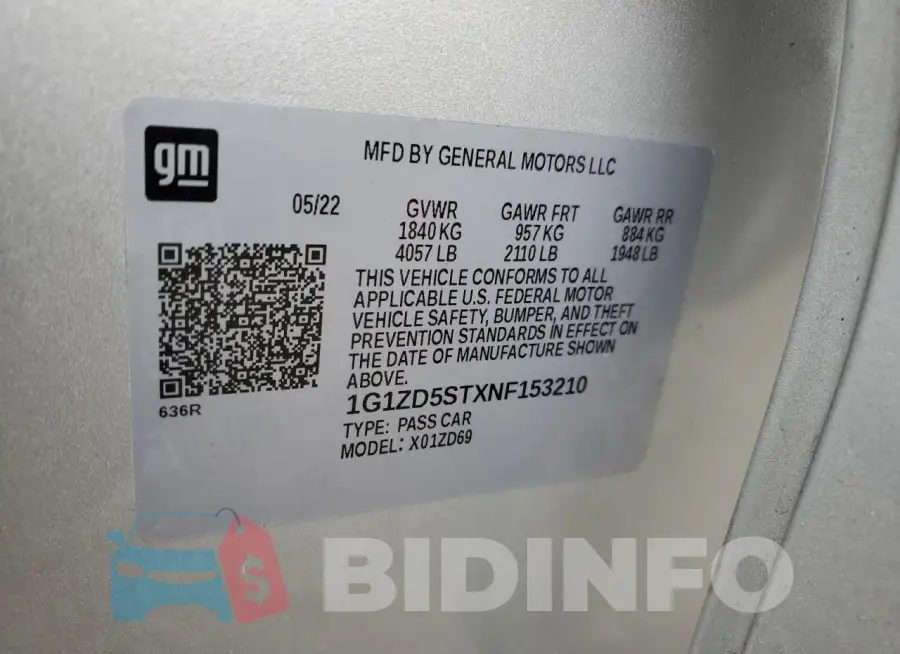 1G1ZD5STXNF153210 Photo# 12