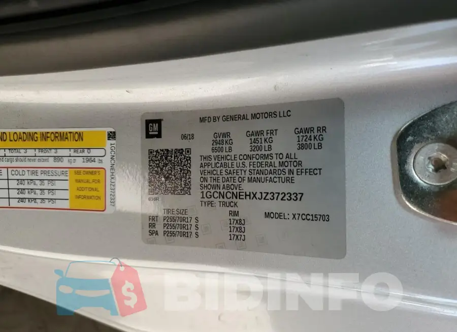 1GCNCNEHXJZ372337 Photo# 12