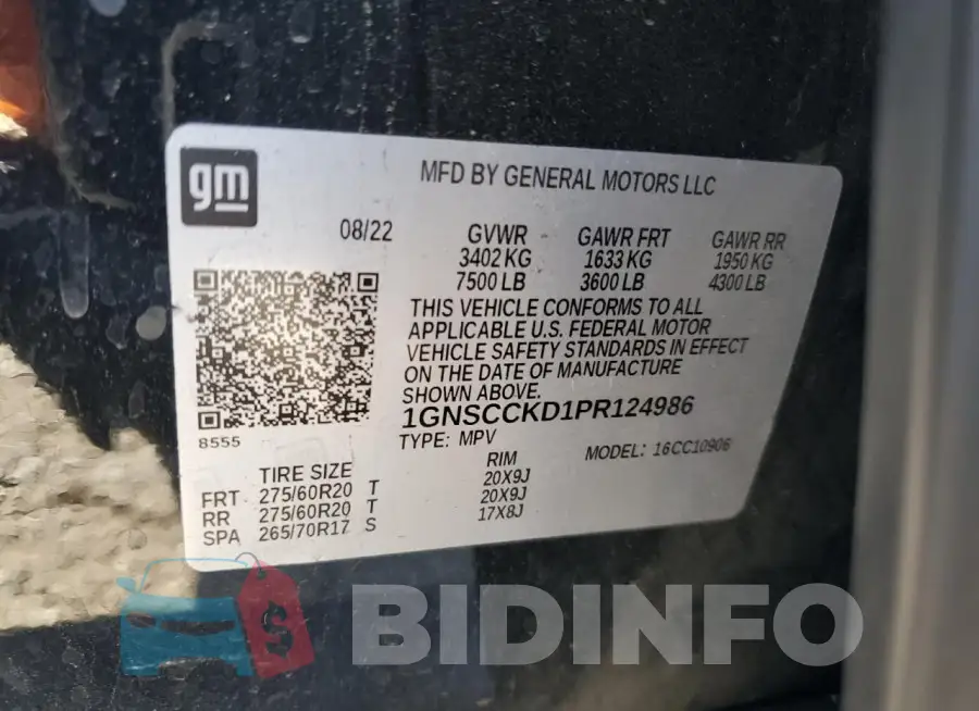 1GNSCCKD1PR124986 Photo# 14