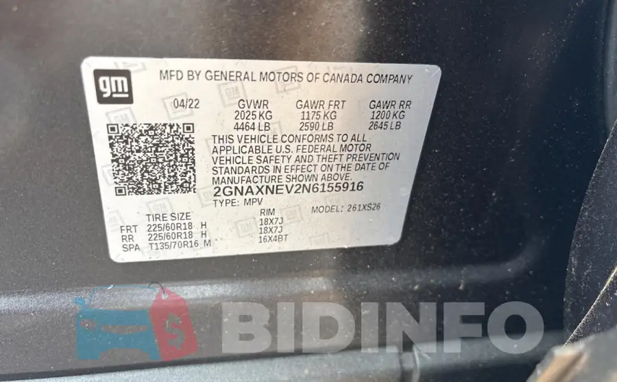2GNAXNEV2N6155916 Photo# 10