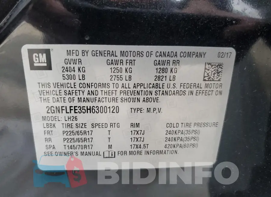 2GNFLFE35H6300120 Photo# 14