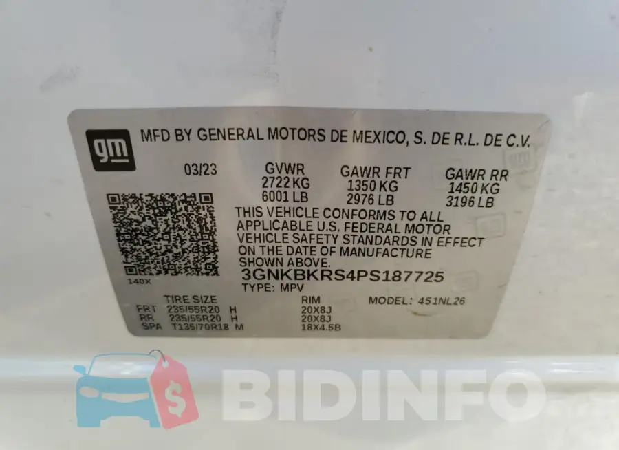 3GNKBKRS4PS187725 Photo# 14