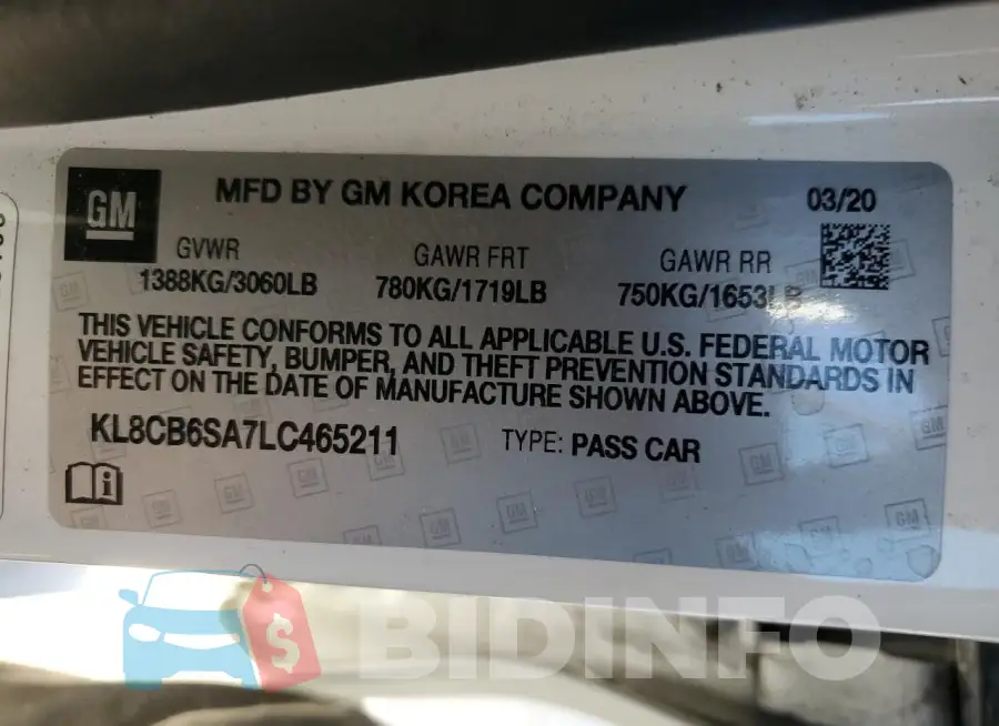 KL8CB6SA7LC465211 Photo# 13