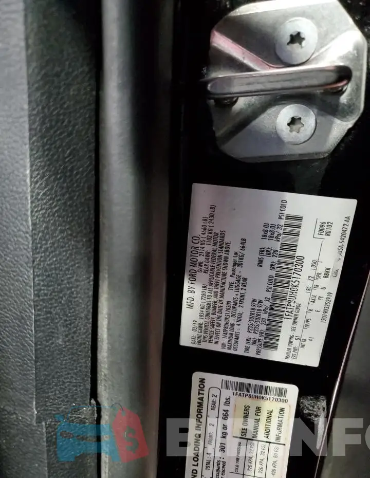 1FATP8UH0K5170300 Photo# 12