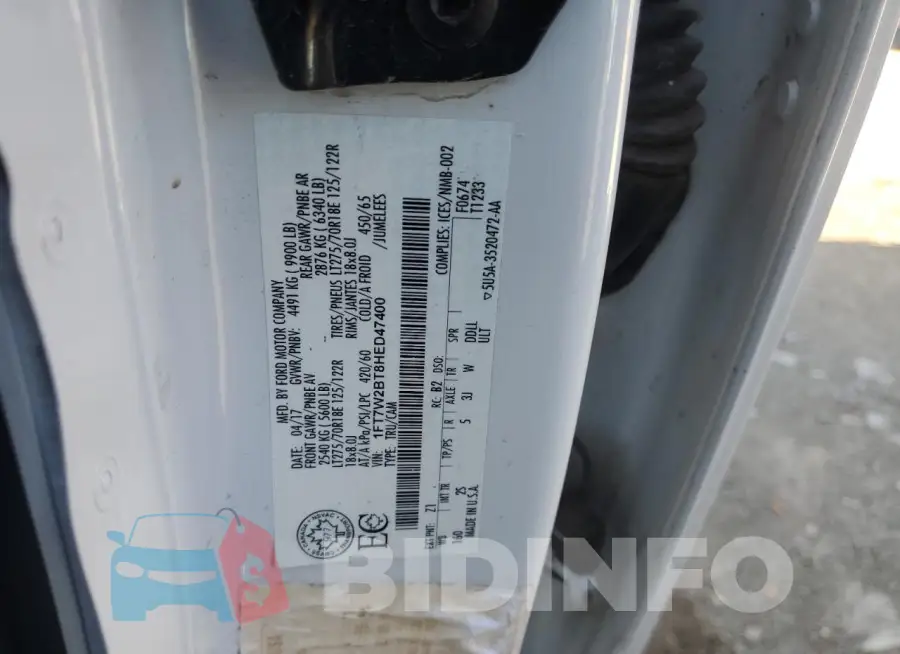 1FT7W2BT8HED47400 Photo# 12