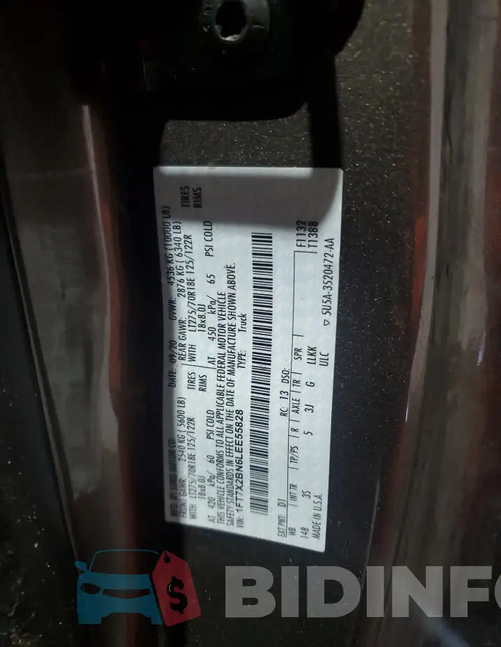 1FT7X2BN6LEE55828 Photo# 12