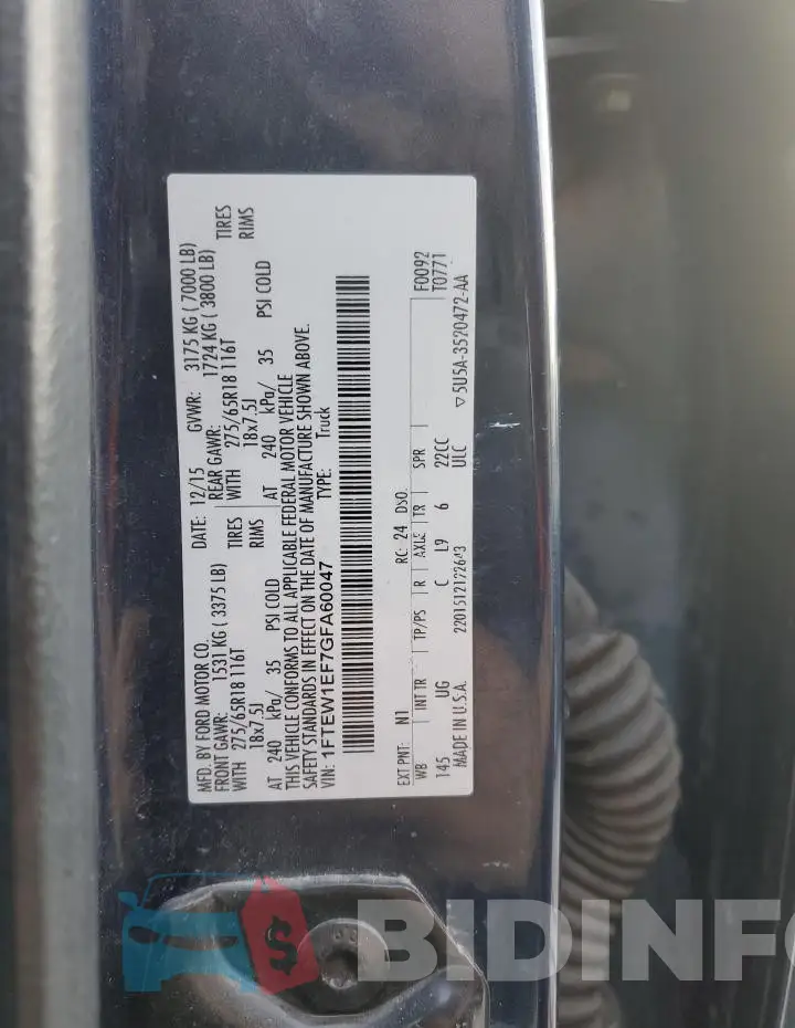 1FTEW1EF7GFA60047 Photo# 13