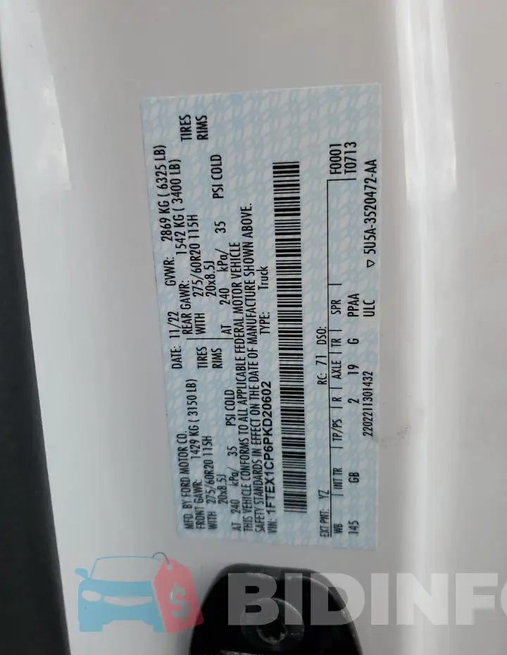 1FTEX1CP6PKD20602 Photo# 13