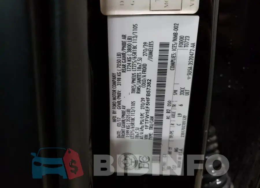 1FTFW1EF5HFB57382 Photo# 12
