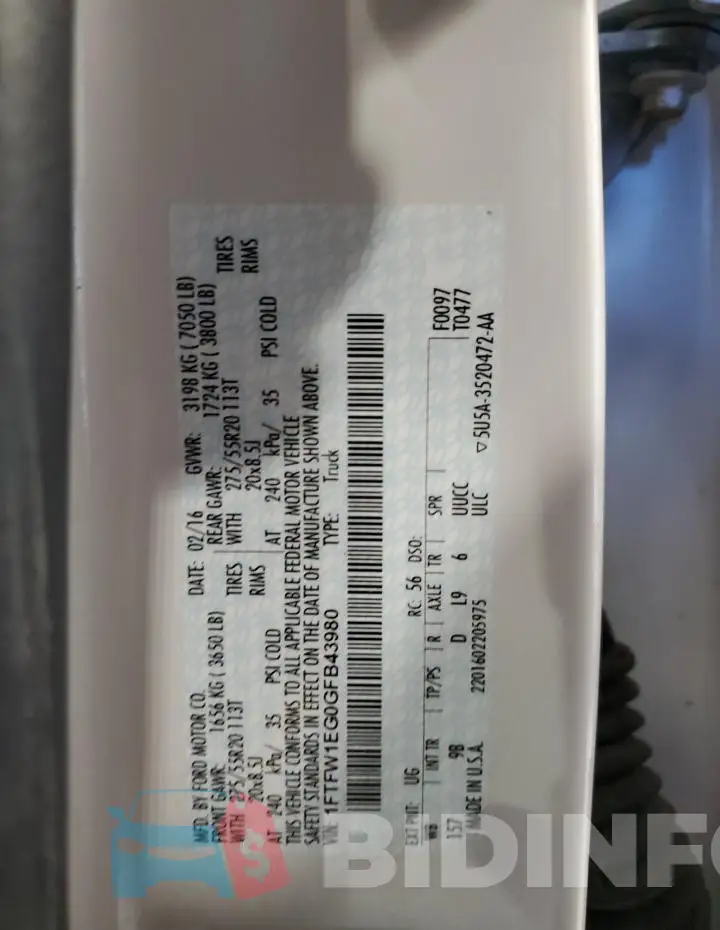 1FTFW1EG0GFB43980 Photo# 12