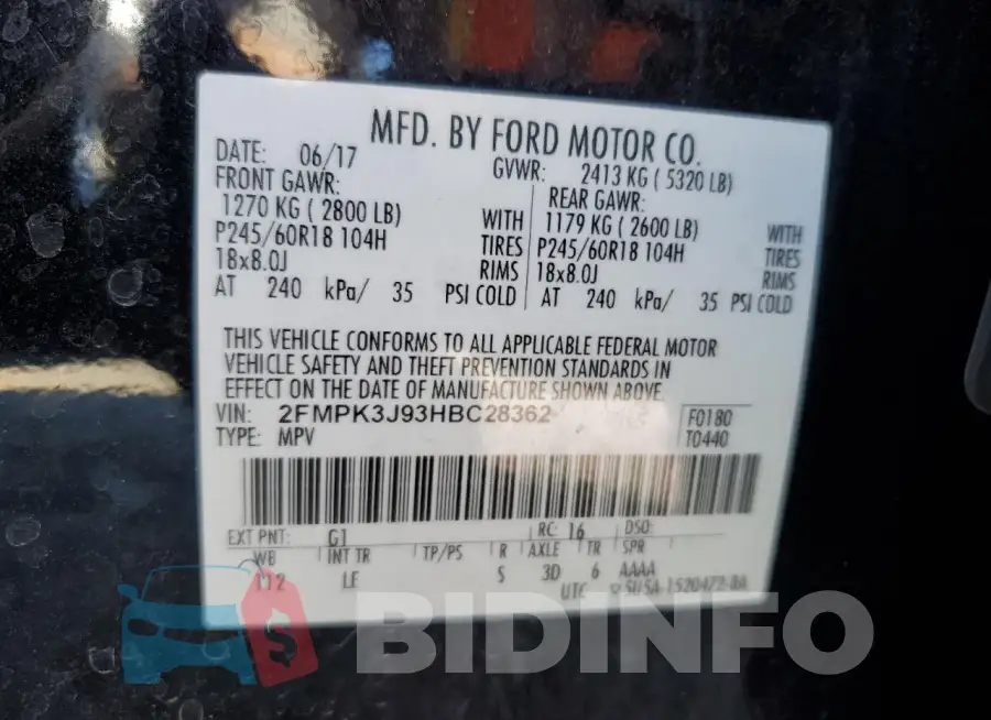 2FMPK3J93HBC28362 Photo# 13