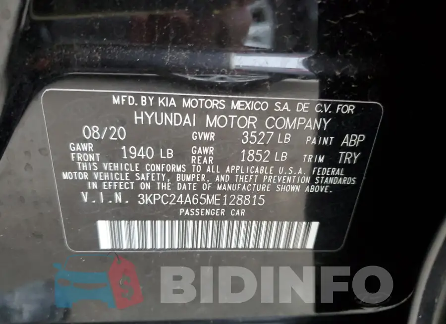 3KPC24A65ME128815 Photo# 12