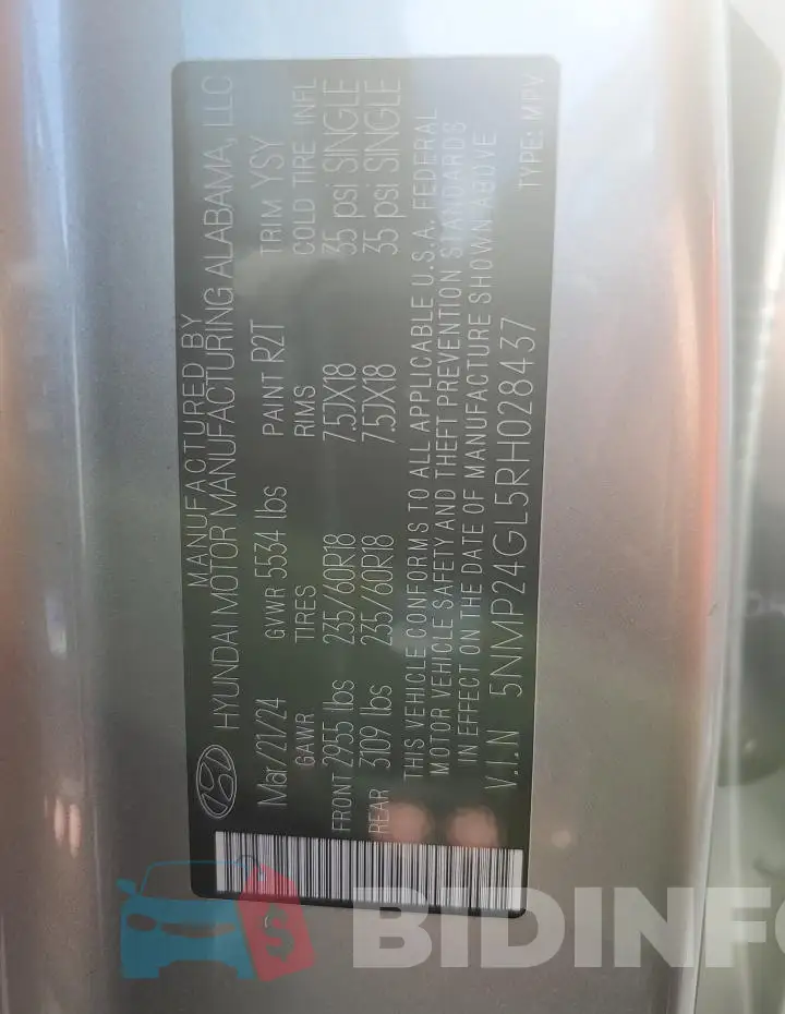 5NMP24GL5RH028437 Photo# 13