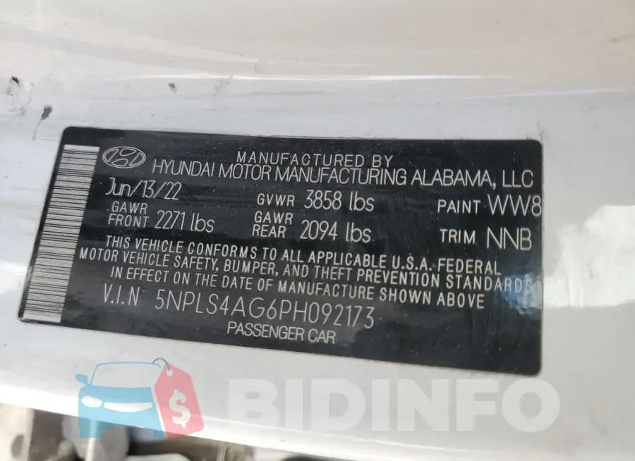 5NPLS4AG6PH092173 Photo# 13